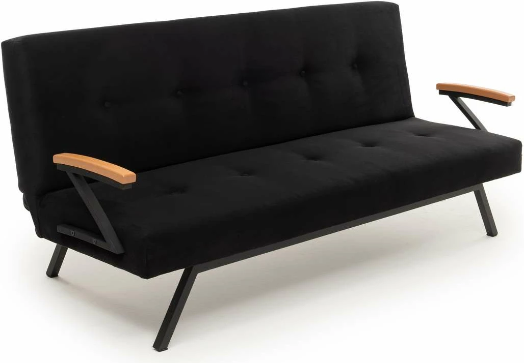Divan-krevat treshe, Atelier del Sofa, Zven, ngjyrë e zezë