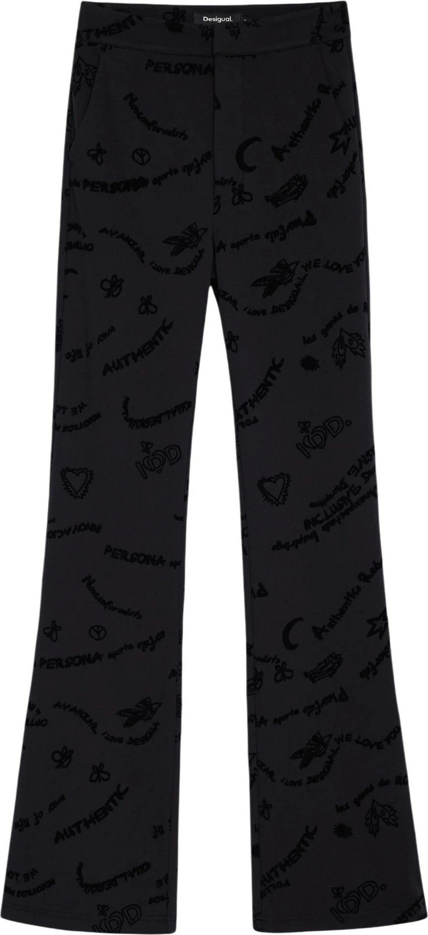 Pantallona për femra Desigual PANT_MICHELLE 26WWPW12, të zeza [Madhësia: S]
