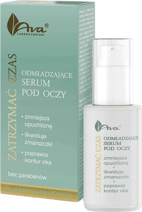 Serum për sy Ava Laboratorium Stop Time Rejuvenating për femra, 30ml