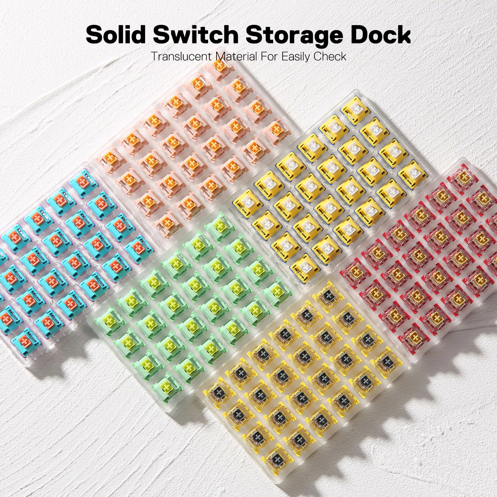Switch mekanik Redragon Bullet-S A113, Silver Short Linear, 24 copë, me keycap puller + switch puller, Silver