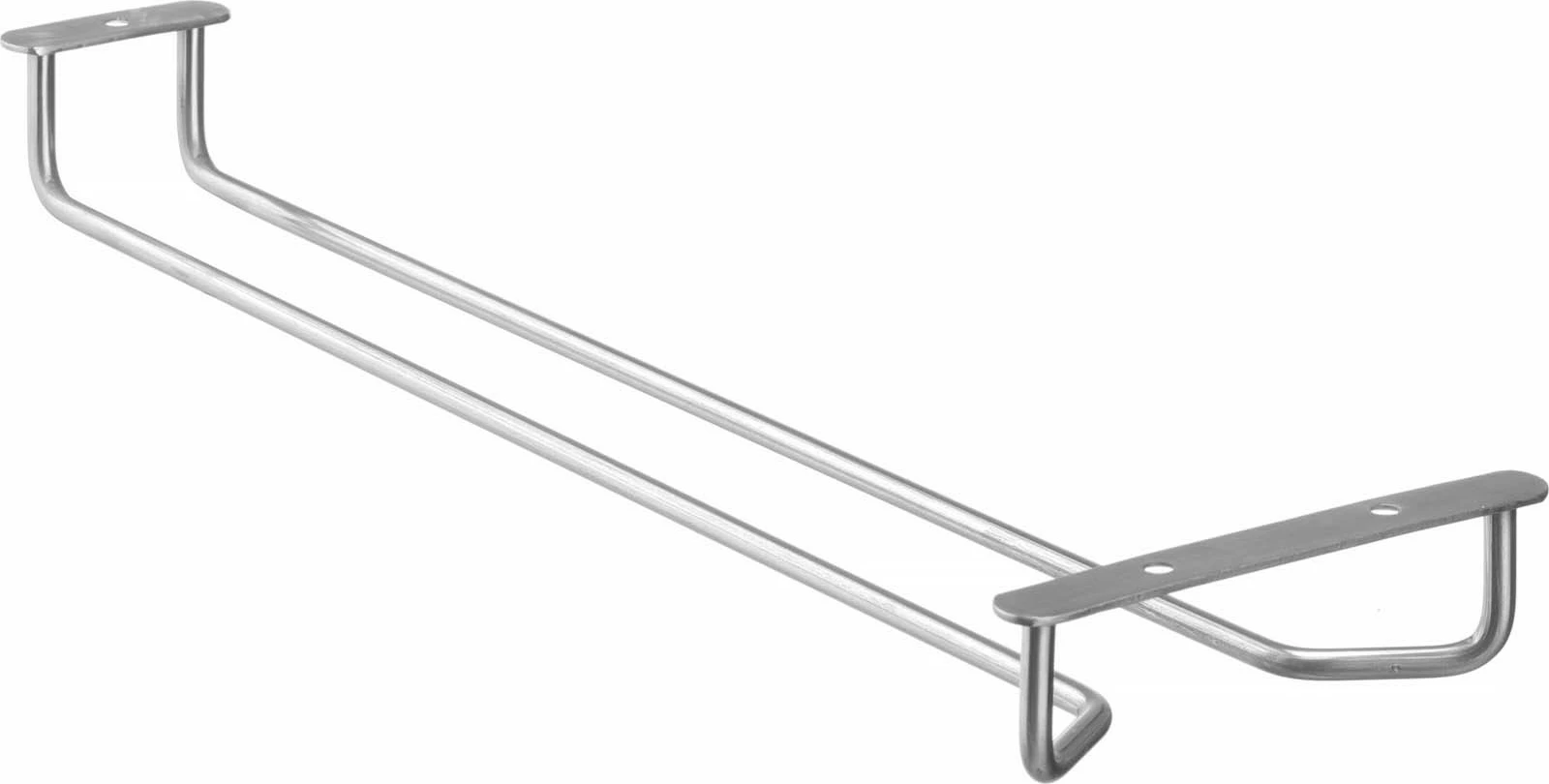 mbajtës gotash, Bar Up, 1 rresht, 408x115x30 mm, çelik inox, argjendtë