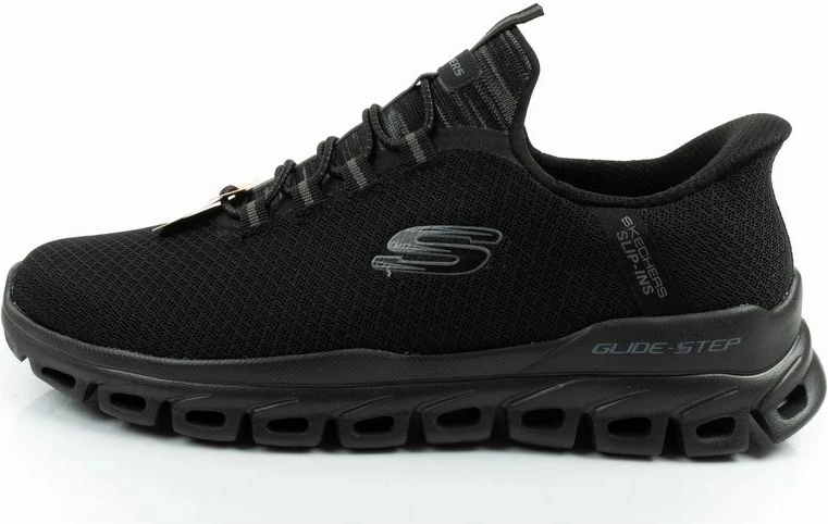 Atlete meshkuj Skechers Glide-Step Slip-Ins, të zeza