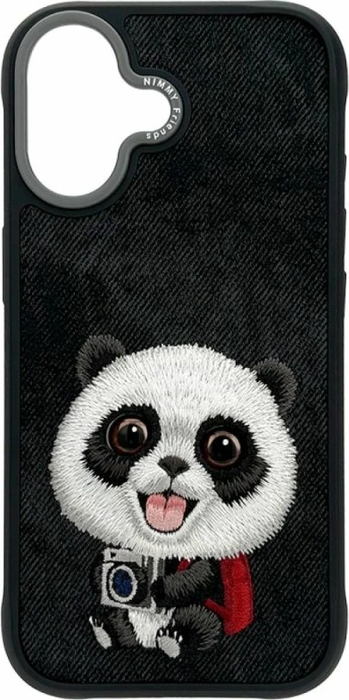 Kutia mbrojtëse Nimmy Big Eyed Pet 2.0 Panda për iPhone 17, e zezë
