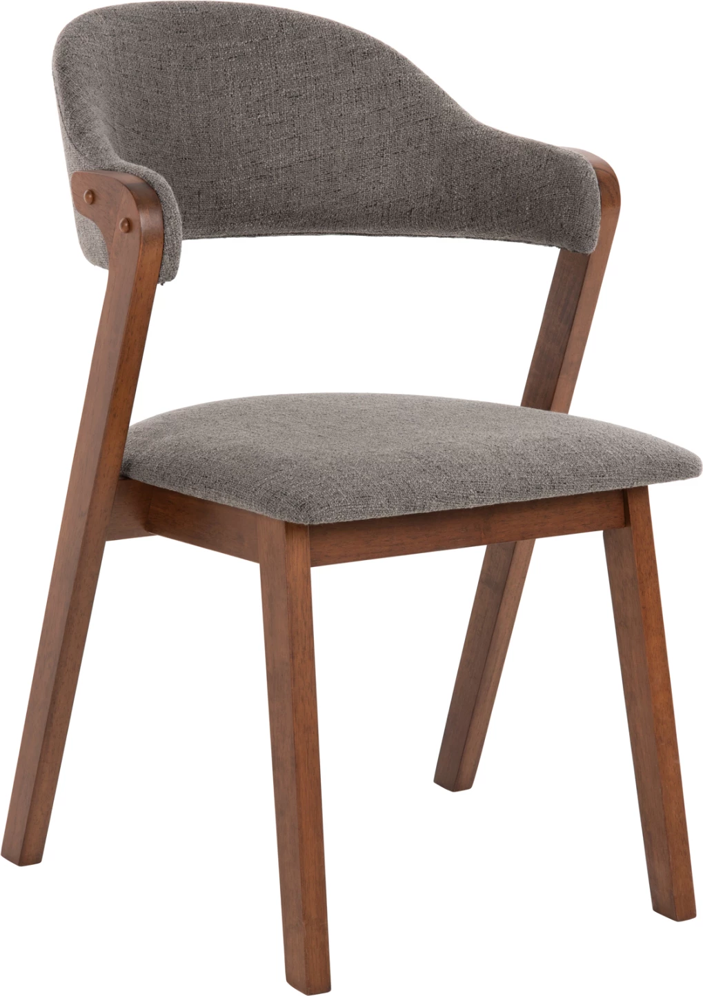 Karrige për ngrënie RIDER FH9734.01 dru gome ngjyrë arre-gri pëlhurë 59x59x83Hcm., set prej 2 copë