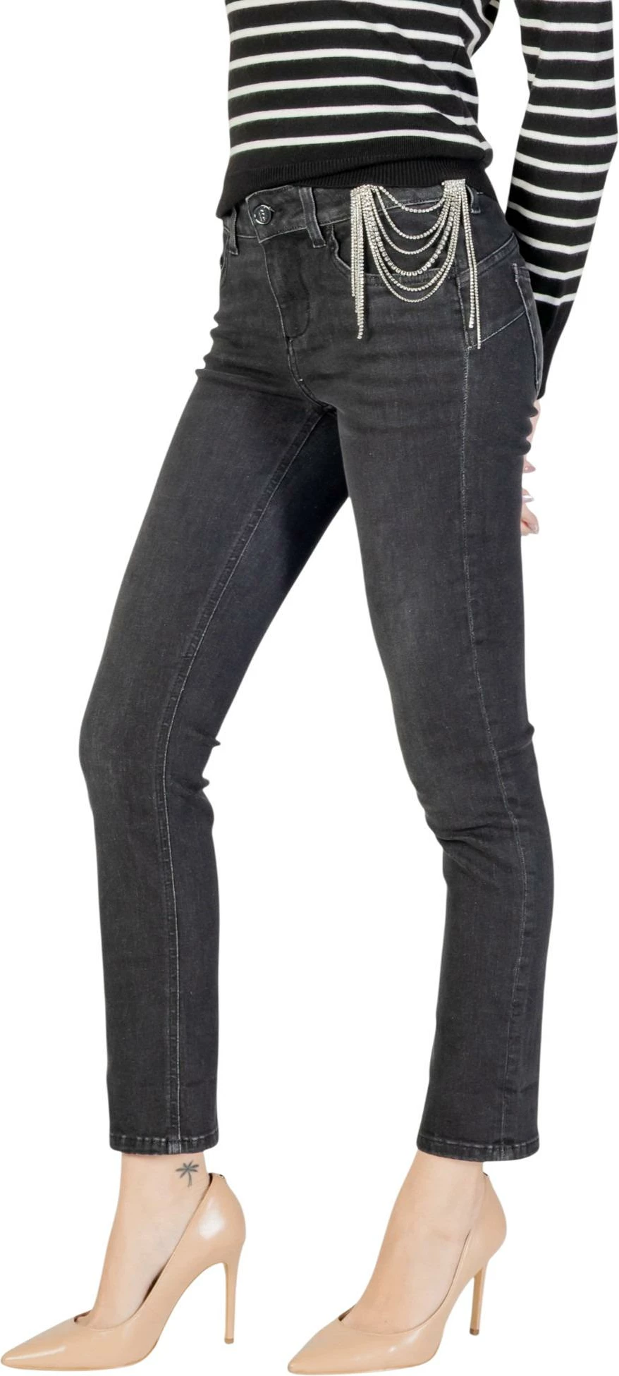 Xhinse skinny për femra Liu Jo B.UP Monroe UF5006 D4797, të zeza [Madhësia: W33]