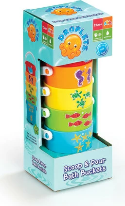 Droplets Scoop & Pour Bath Buckets
