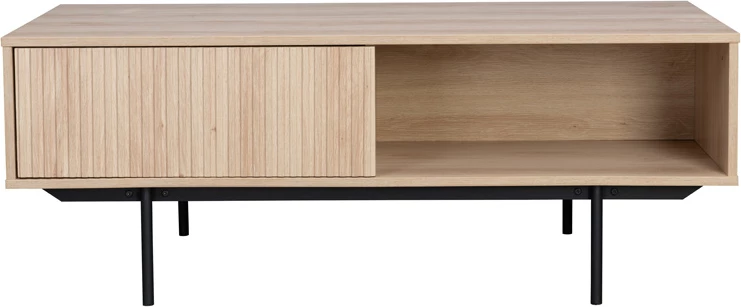 Tavolinë kafeje Rigote, 1 sirtar, sonoma e zezë, 120x59x45