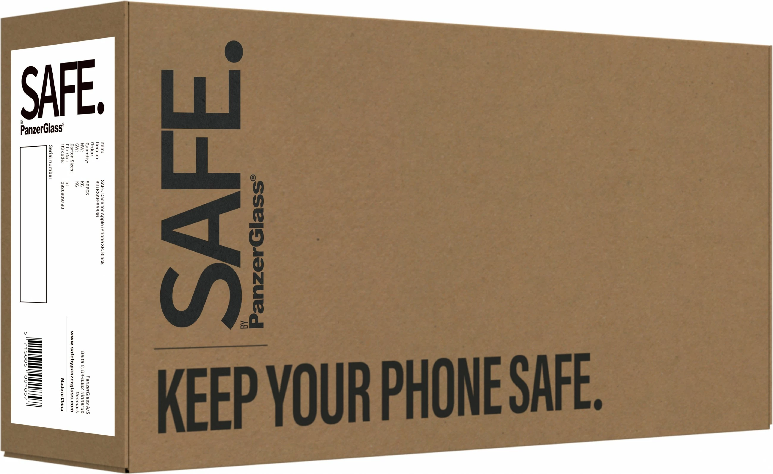 Mbështjellës PanzerGlass SAFE, TPU, i zi