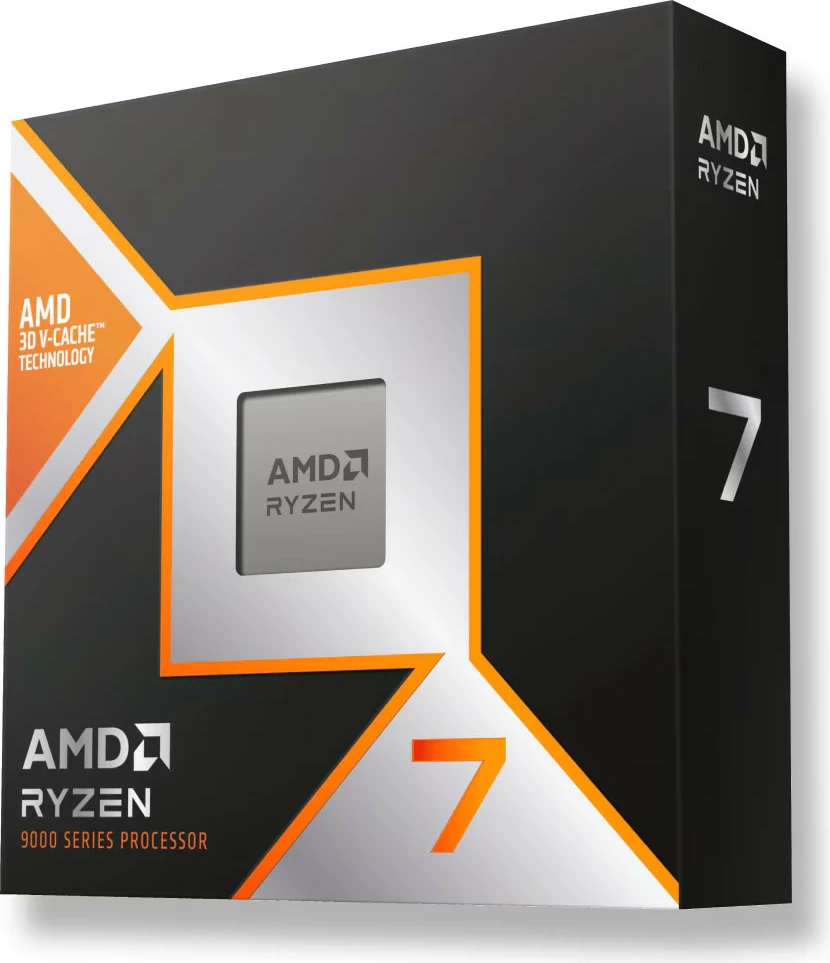 Procesor, AMD, Ryzen 7 9850X3D 100-100001973WOF, 8 bërthama 16 tema, 4.7/5.6 GHz, 96 MB L3, Socket AM5, 64-bit, 120W, me grafikë të integruar, Box