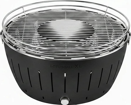 Grill me qymyr LotusGrill G435 U, rrethor 43.5 cm, inox, portativ, antracit