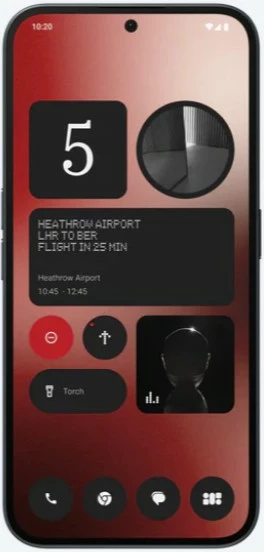 Celular Nothing Phone (2a), 8 GB, 128 GB, 50 MP, Android 14, Ngjyrë e zezë
