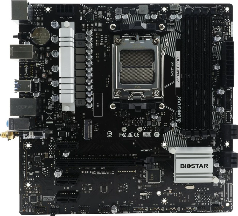 Pllakë amë Biostar A620MP-E PRO, AMD, Socket AM5, DDR5, 128 GB