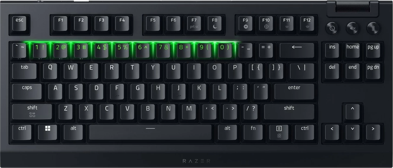 Tastierë mekanike Razer BlackWidow V4 Tenkeyless HyperSpeed, RGB, wireless/wired, US, e zezë