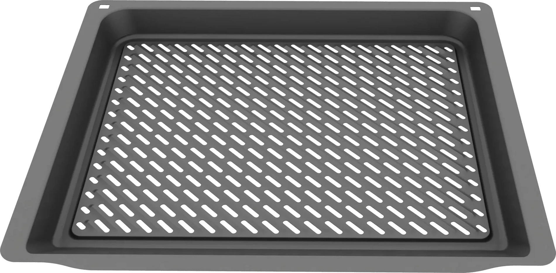Tepsi pjekjeje Siemens HZ629070, tepsi e shpuar për furrë/grill, 455 x 375 mm, antracit