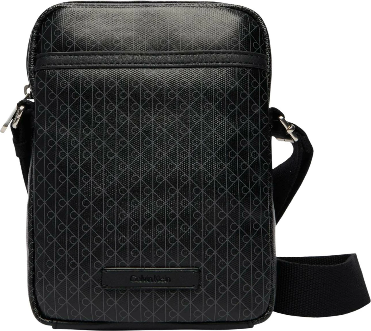 Çantë crossbody Calvin Klein Slim Reporter LV04D3334G për meshkuj, e zezë