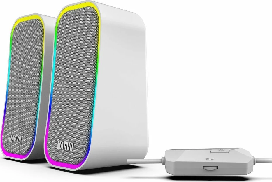 Altoparlantë për kompjuter Marvo Havoc 20GY SG-285 6W 2.0 RGB, gri