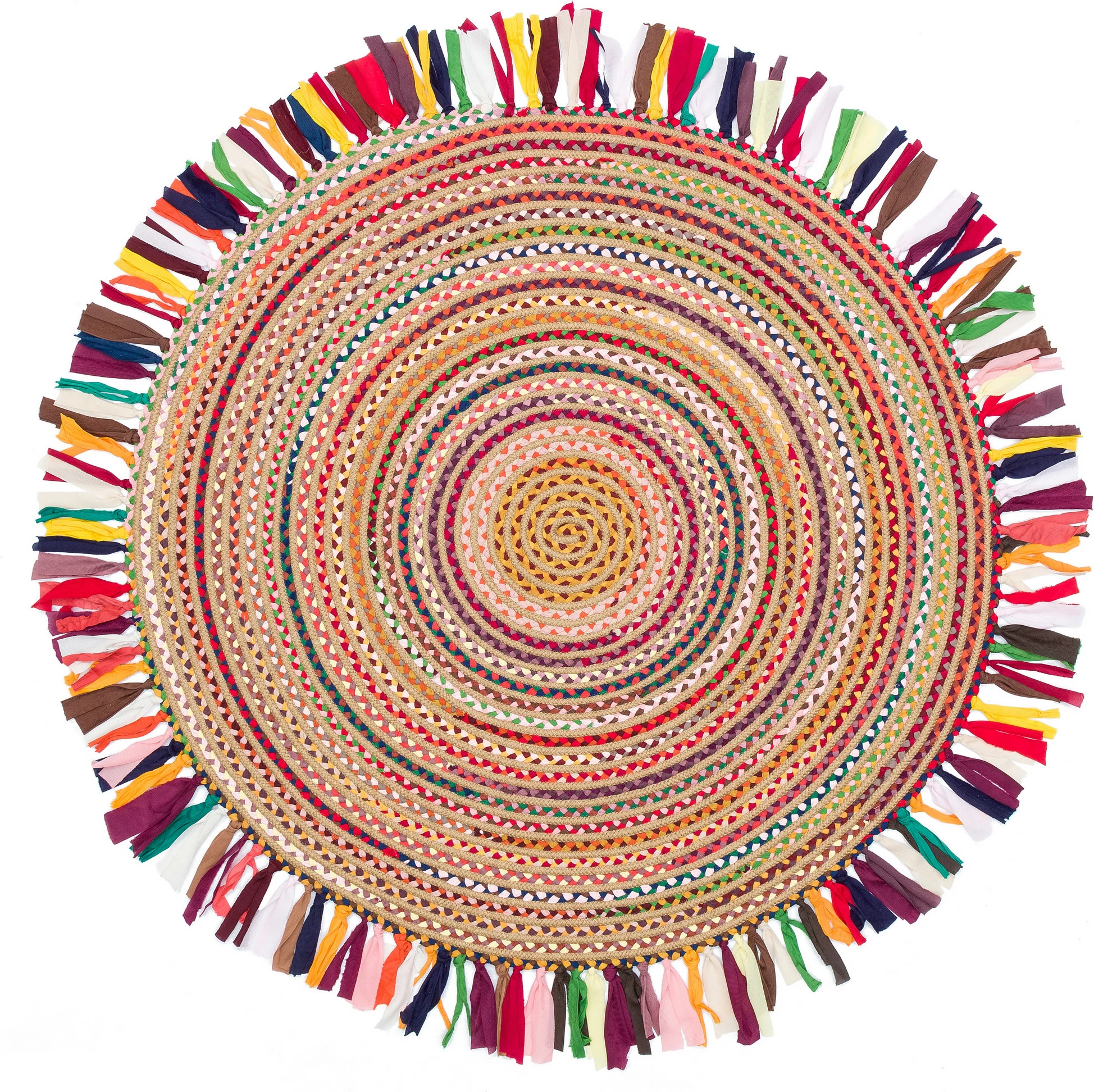Qilim rrumbullak, shumëngjyrësh, Conceptum Hypnose X 04, 90x90cm