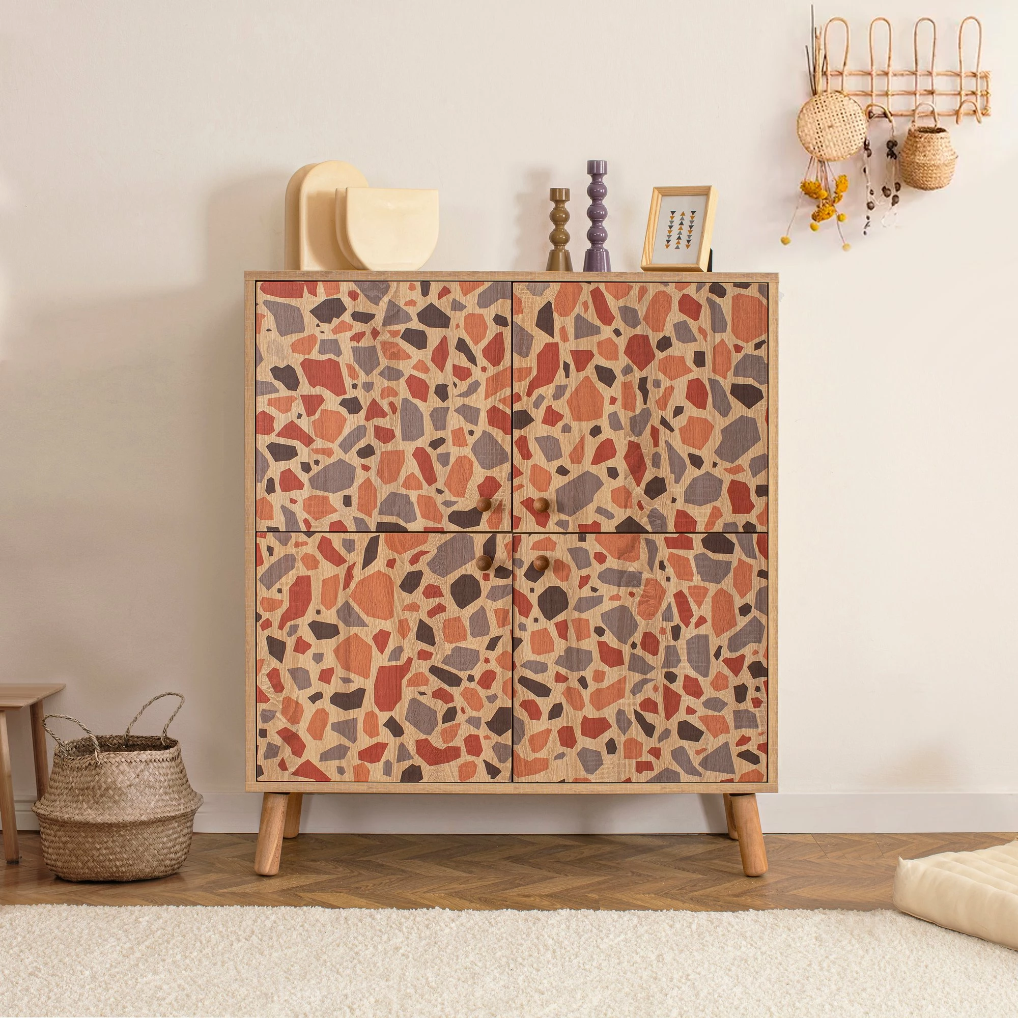 Dollap multifunksional Hanah Home, Multilüx Pebble, shumëngjyrësh