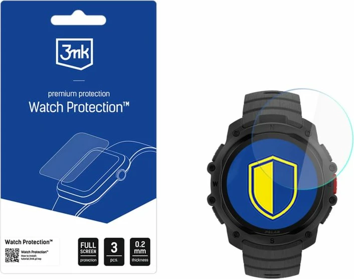 Mbrojtës ekrani për orë të mençur 3mk Protection FlexibleGlass Polar Street X, set prej 3 copë