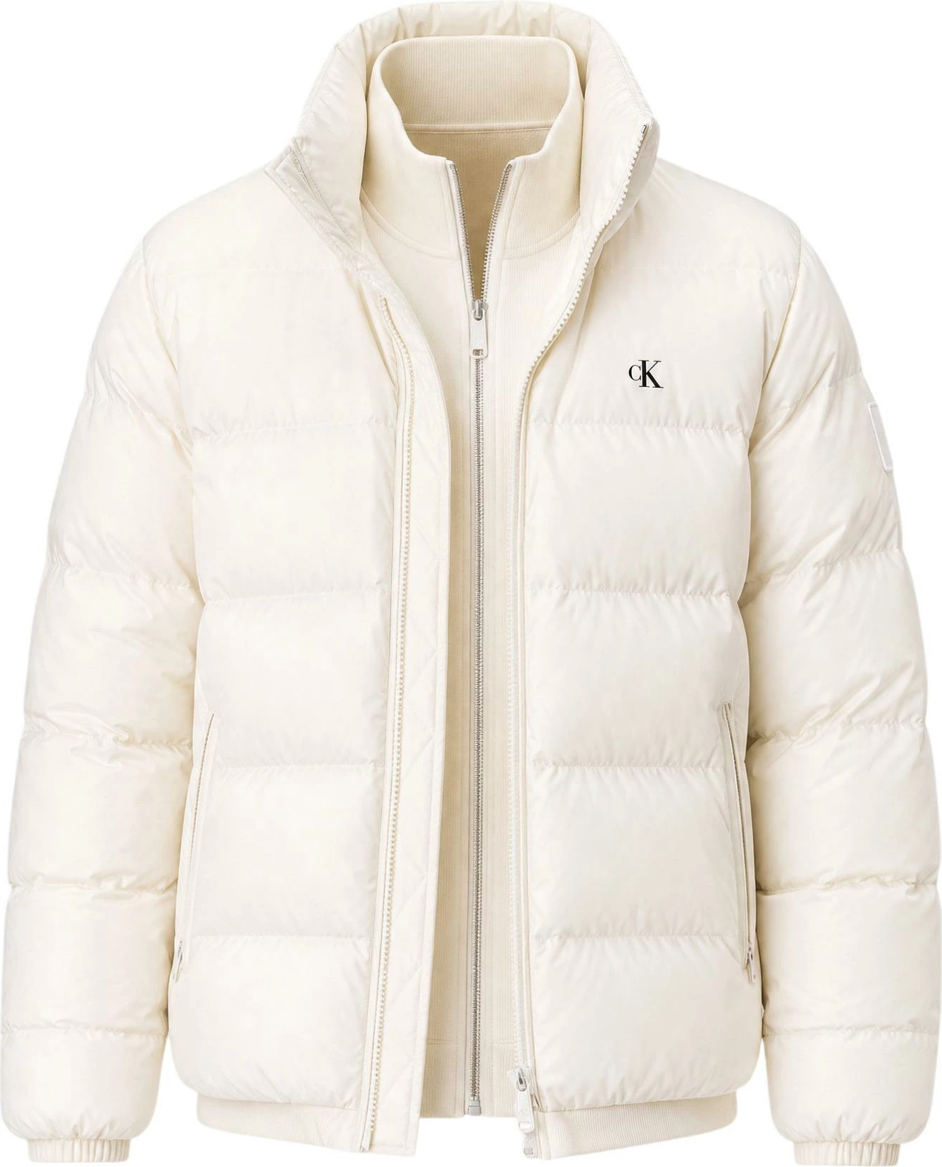 Jakne puffer për meshkuj Calvin Klein Jeans LV04RG515G, e bardhë [Madhësia: XXL]