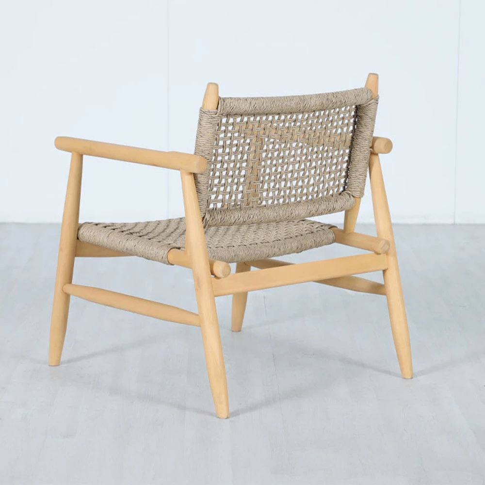 Karrige e ulët LALOU, natyrale, 73.5x67x80cm