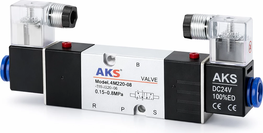 Valvul pneumatike solenoid 4M220-08 DC24V