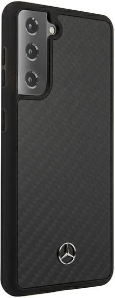 Mbështjellës Mercedes MEHCS21MRCABK Dynamic Line për Samsung Galaxy S21+, i zi, hardcase
