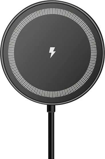 Karikues wireless për veturë LogiLink, mbajtëse celulari, 15W, i rrumbullakët, i zi