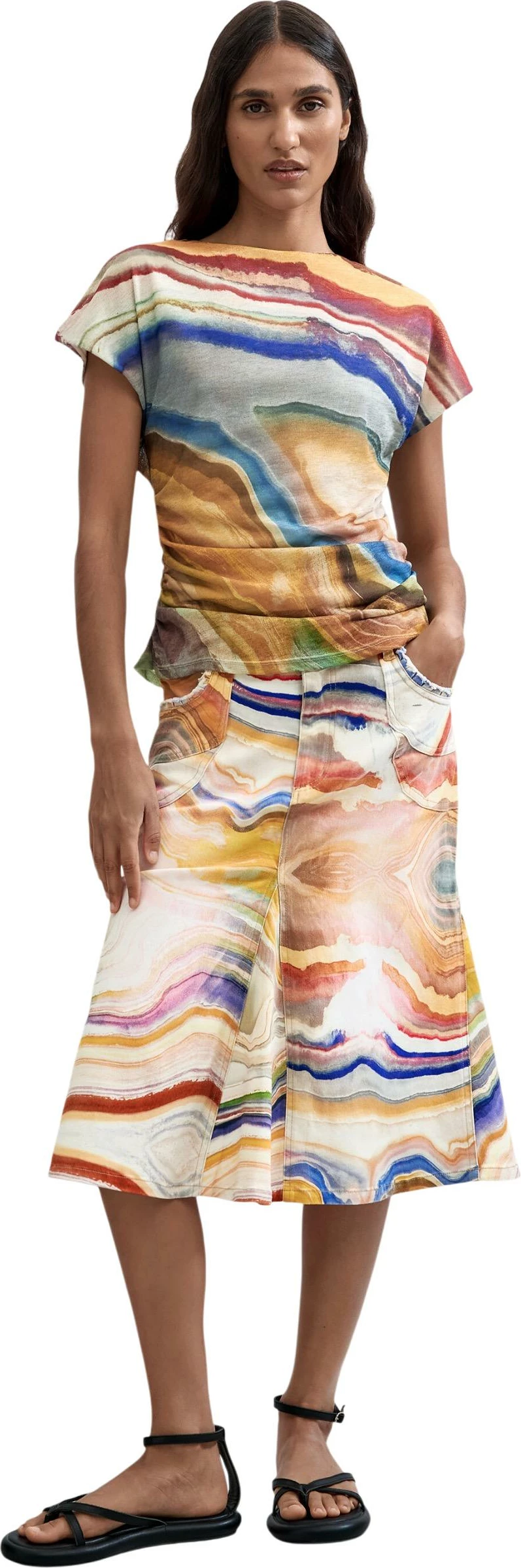 Maicë për femra Desigual TS_REIKIAVIK 26WWTK19, bezhë [Madhësia: M]