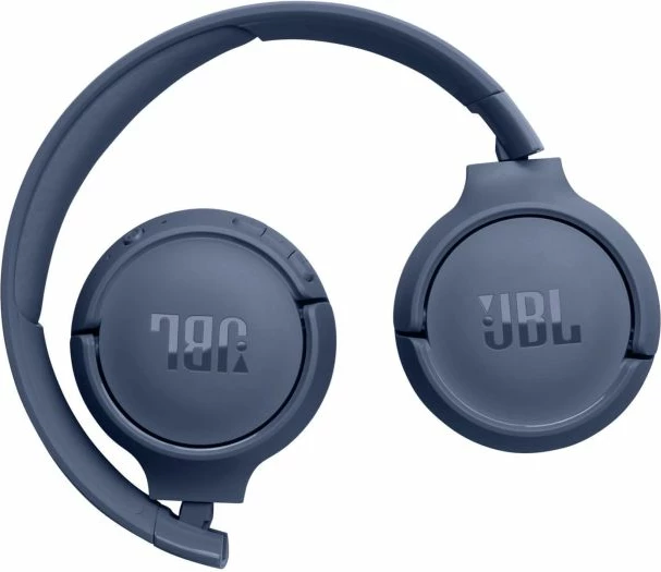 Kufje pa tela Bluetooth JBL Tune 520BT, mbi vesh, BT 5.3, 57 orë bateri, blu