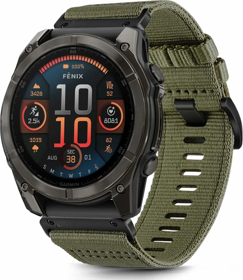 Rrip najloni Tech-Protect për Garmin Fenix 5X / 5X Plus / 6X / 6X Pro / 7X / 8, 51 mm, i gjelbër
