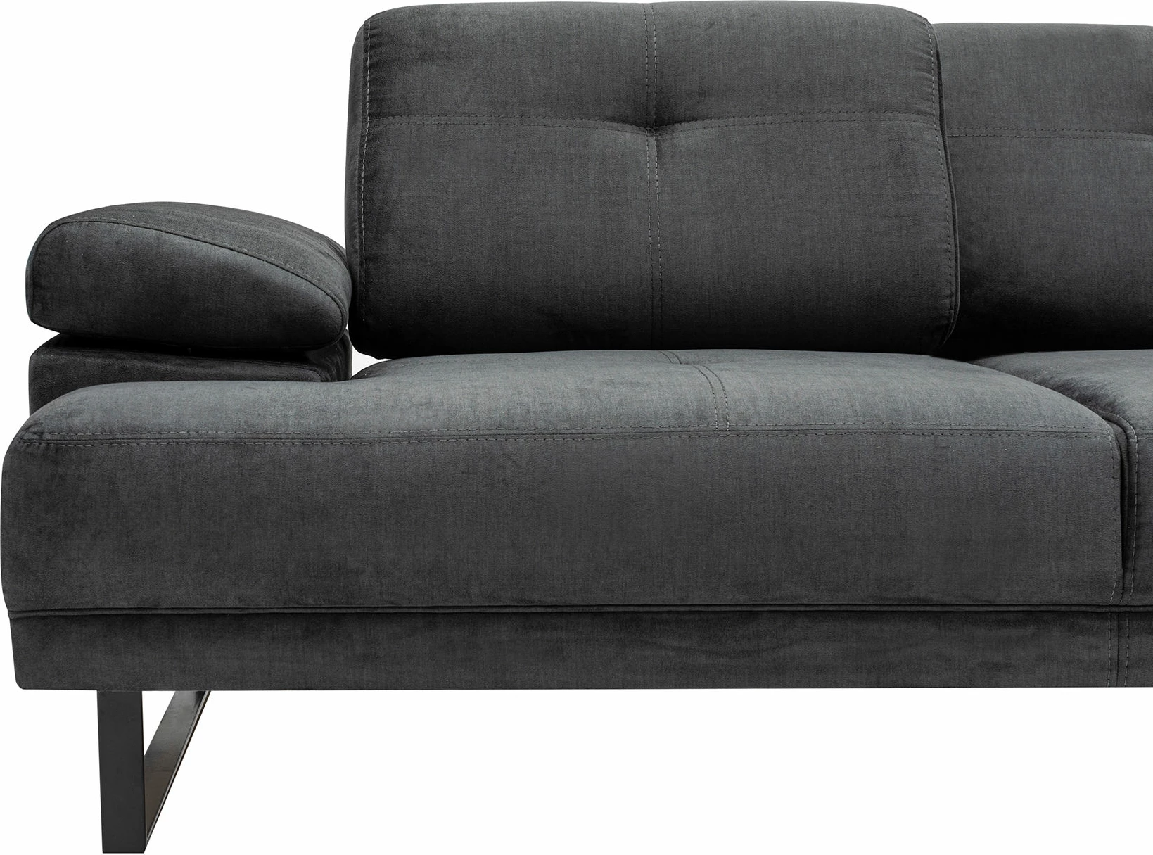 Këndare Atelier del Sofa, Mustang Large, e djathtë, ngjyrë antracit