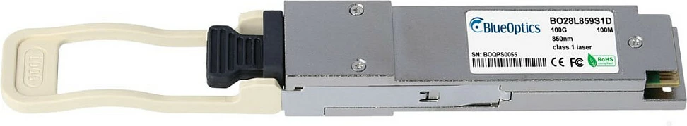 Modul transceiver BlueOptics QSFP28-100G-SR4, 100GBASE-SR4, 850nm, 100m, MPO, MMF