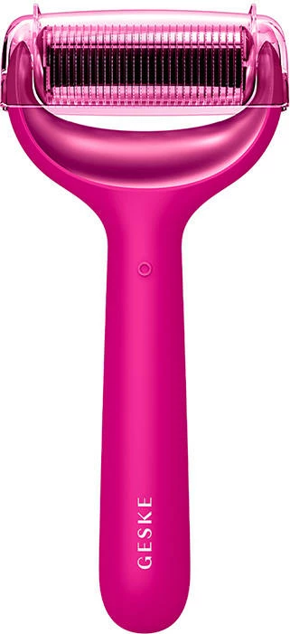 Roller mikrogjilpëra për fytyrë dhe trup Geske 8-në-1, me aplikacion, Magenta
