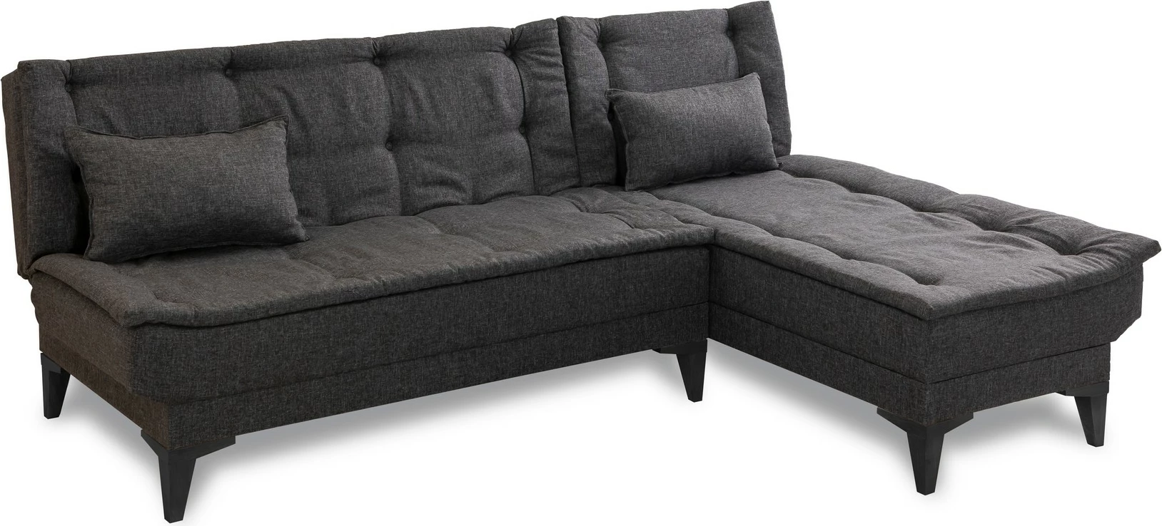 Kënd-sofë krevati Atelier del Sofa, Santo-S, ngjyrë antracit