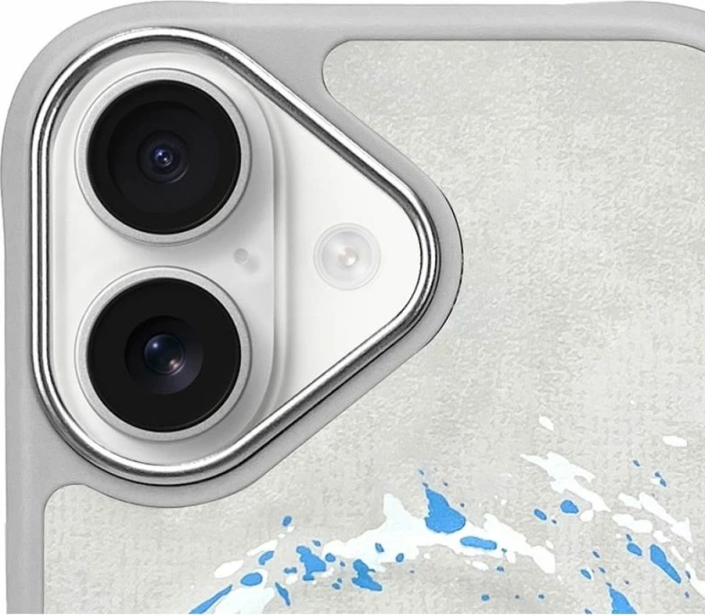 Kapak MagSafe Nimmy Pantera për iPhone 16, gri e çelët