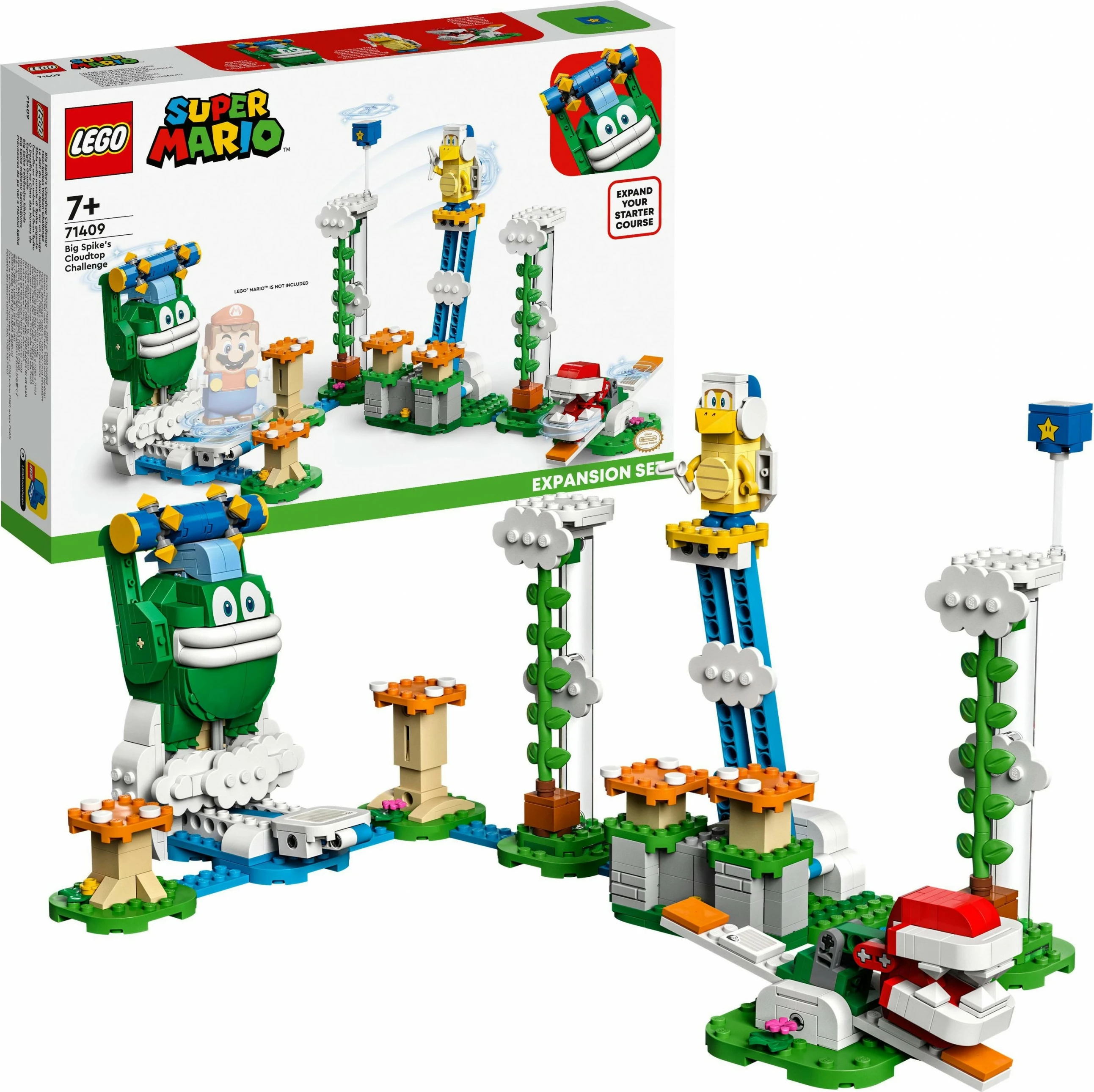 Set ndërtimi LEGO Super Mario 71409 Maxi-Spikes Wolken-Challenge, 540 pjesë, shumëngjyrësh