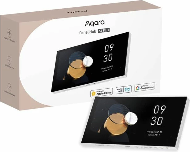 Panel hub smart AQARA S1 Plus MP-K03D, Wi‑Fi/Zigbee 3.0/Matter, ekran 1440×720, 2 Switch elektrik + 6 Switch wireless, set 1 copë