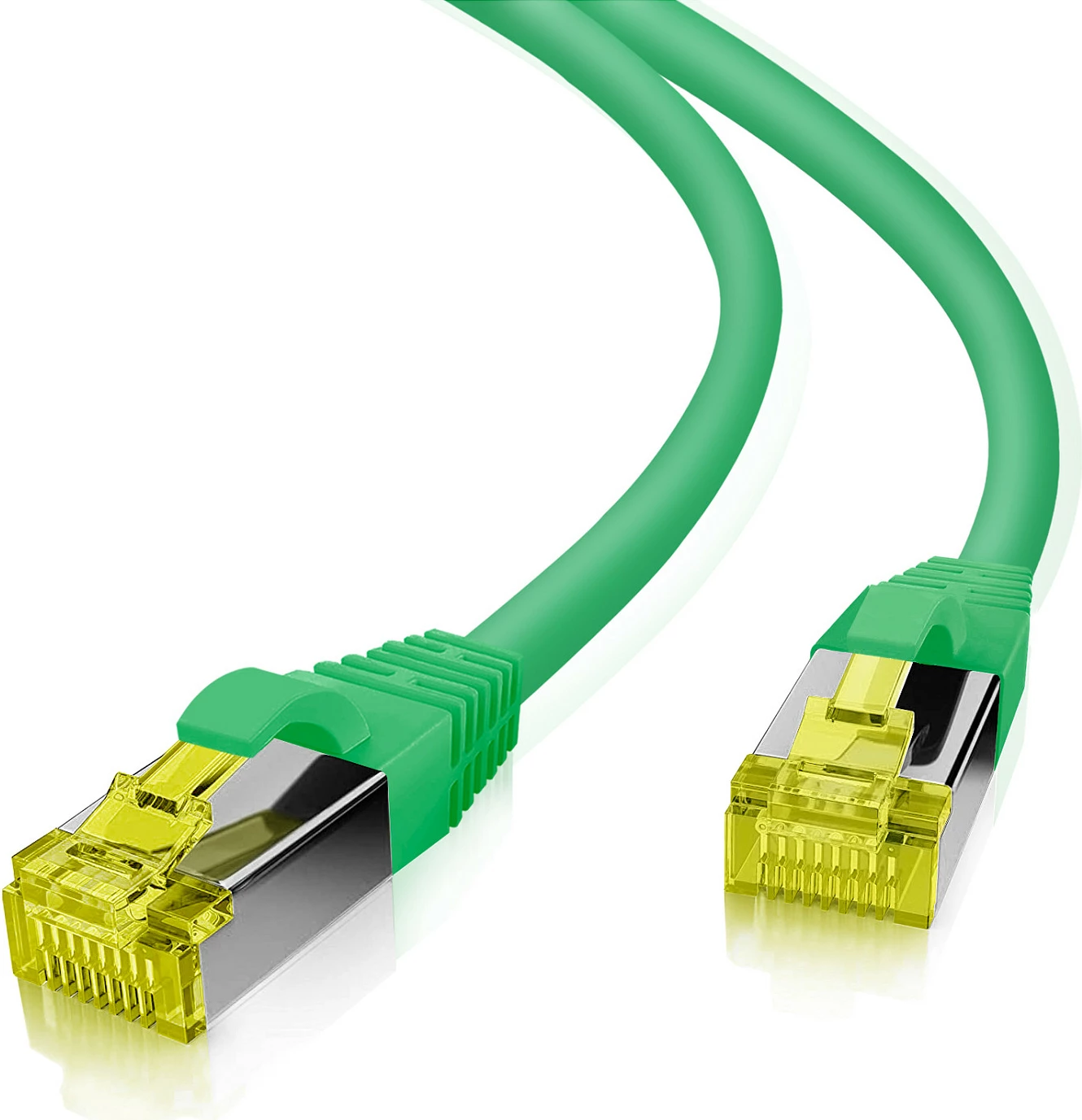 Kabllo rrjeti Helos 263791, Cat6a, 2 m, S/FTP, RJ45-RJ45, e gjelbër