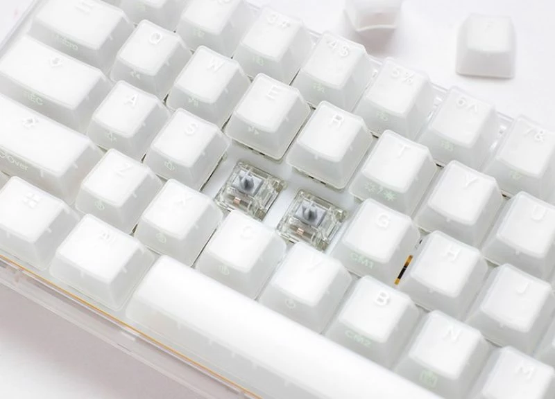 Tastierë gaming Ducky One 3 Aura White Mini, e bardhë
