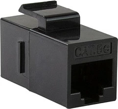 Keystone coupler LogiLink Cat.5e UTP, 2xRJ45, e zezë
