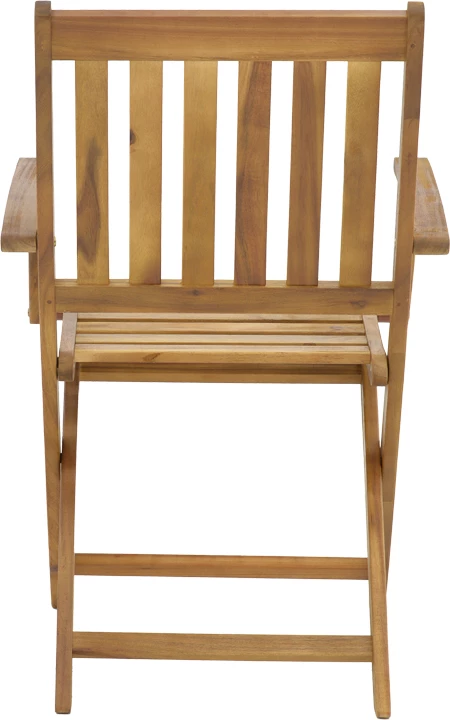 Karrige palosëse me krahë, dru akacie natyral, 56x61x89cm