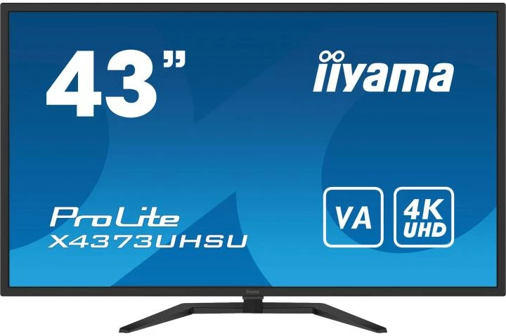 Monitor iiyama ProLite X4373UHSU-B1 43" 4K UHD VA PbP USB hub e zezë