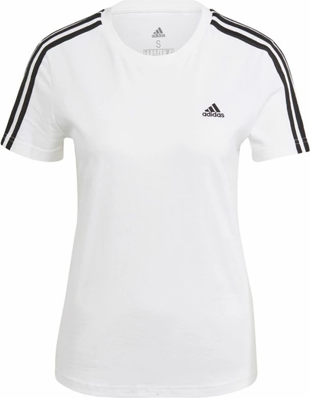 Maicë adidas për femra, e bardhë