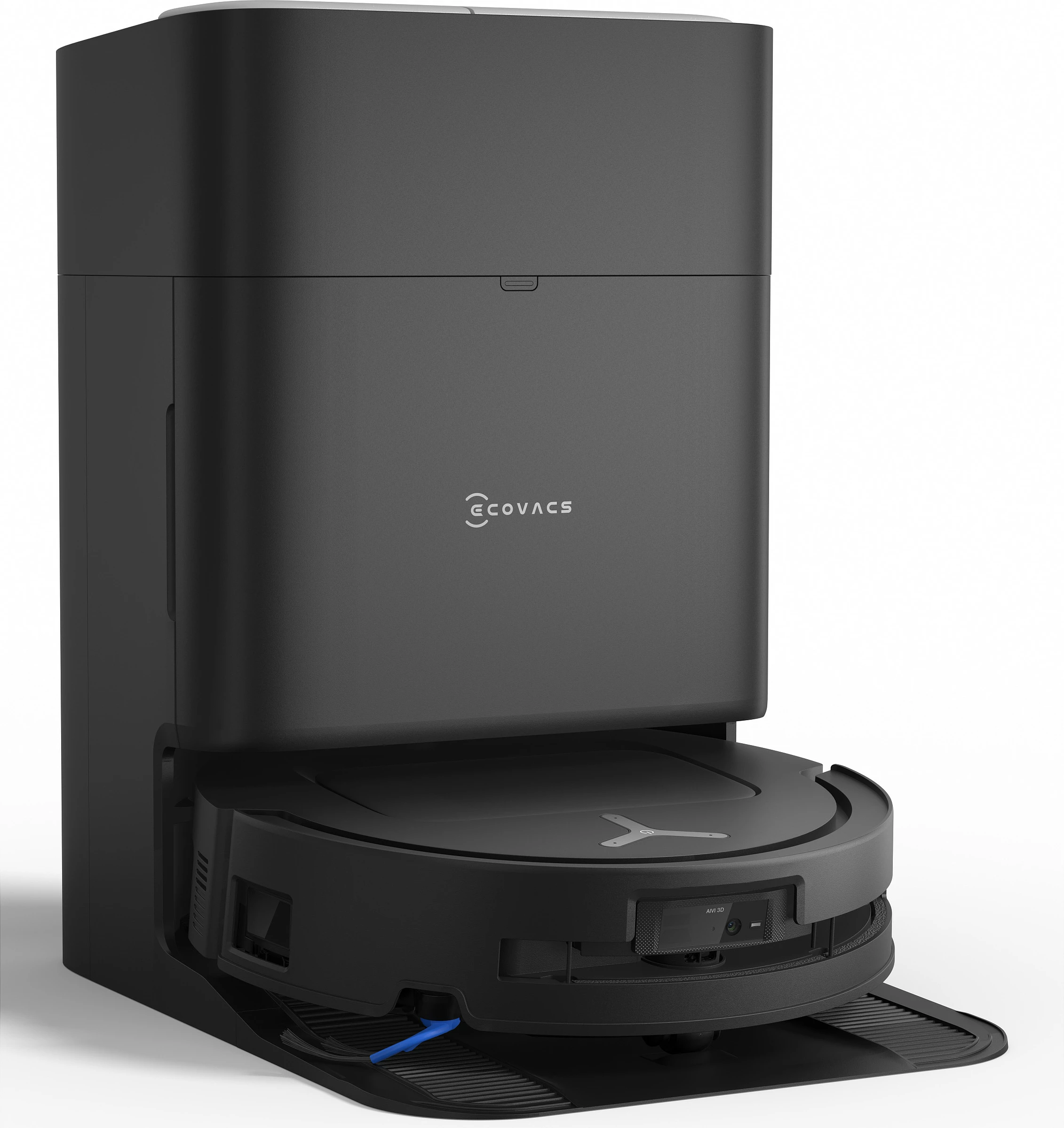 Robot fshesë ECOVACS DEEBOT T80 OMNI, 18.000Pa, Wi‑Fi, me larje, stacion vetë-zbrazës, i zi