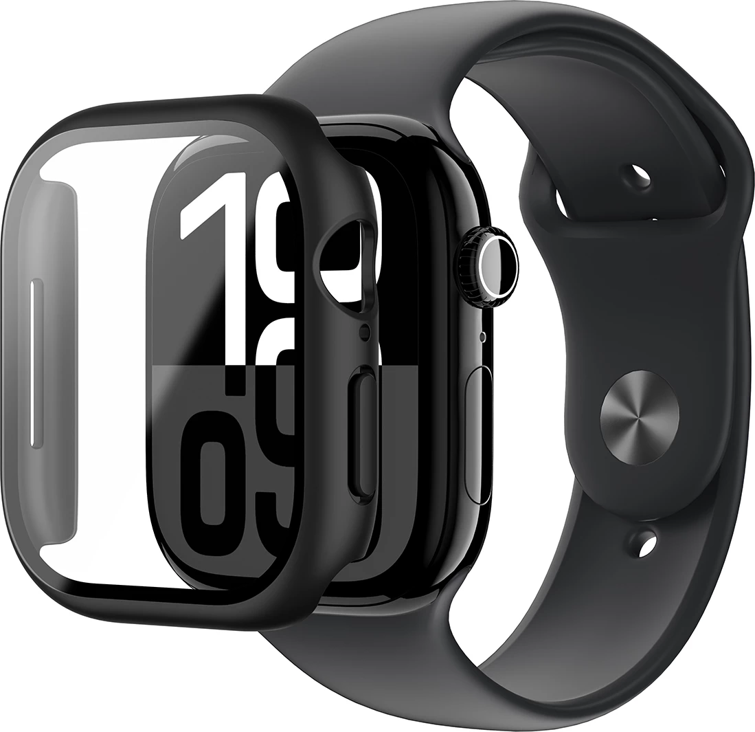 Mbështjellës AmazingThing Radix Glass për Apple Watch 46mm, i zi