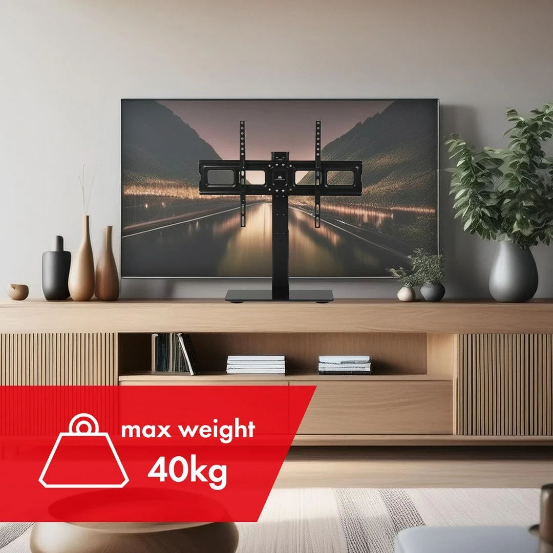 Mbajtës TV Maclean MC-386, për tavolinë, 32"-75", i zi