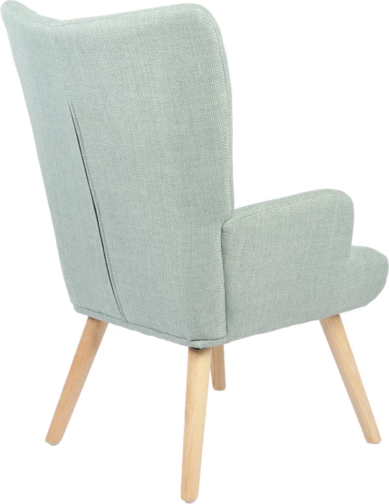 Fotel Gerlina, material mente, këmbë ngjyrë natyrale, 71x64x94cm