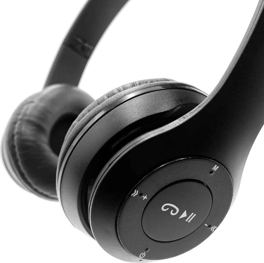 Kufje Wireless Media-Tech EPSILION BT MT3591, Bluetooth 4.2, me Mikrofon, Radio FM, të Zeza