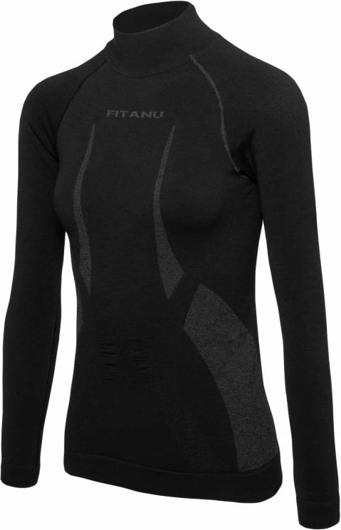 Maicë termoaktive për femra Fitanu, e zezë